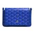 Goyard Plumet Wallet Clutch, &pound;1,500, Handbags, Blue, Coated Canvas, Front view